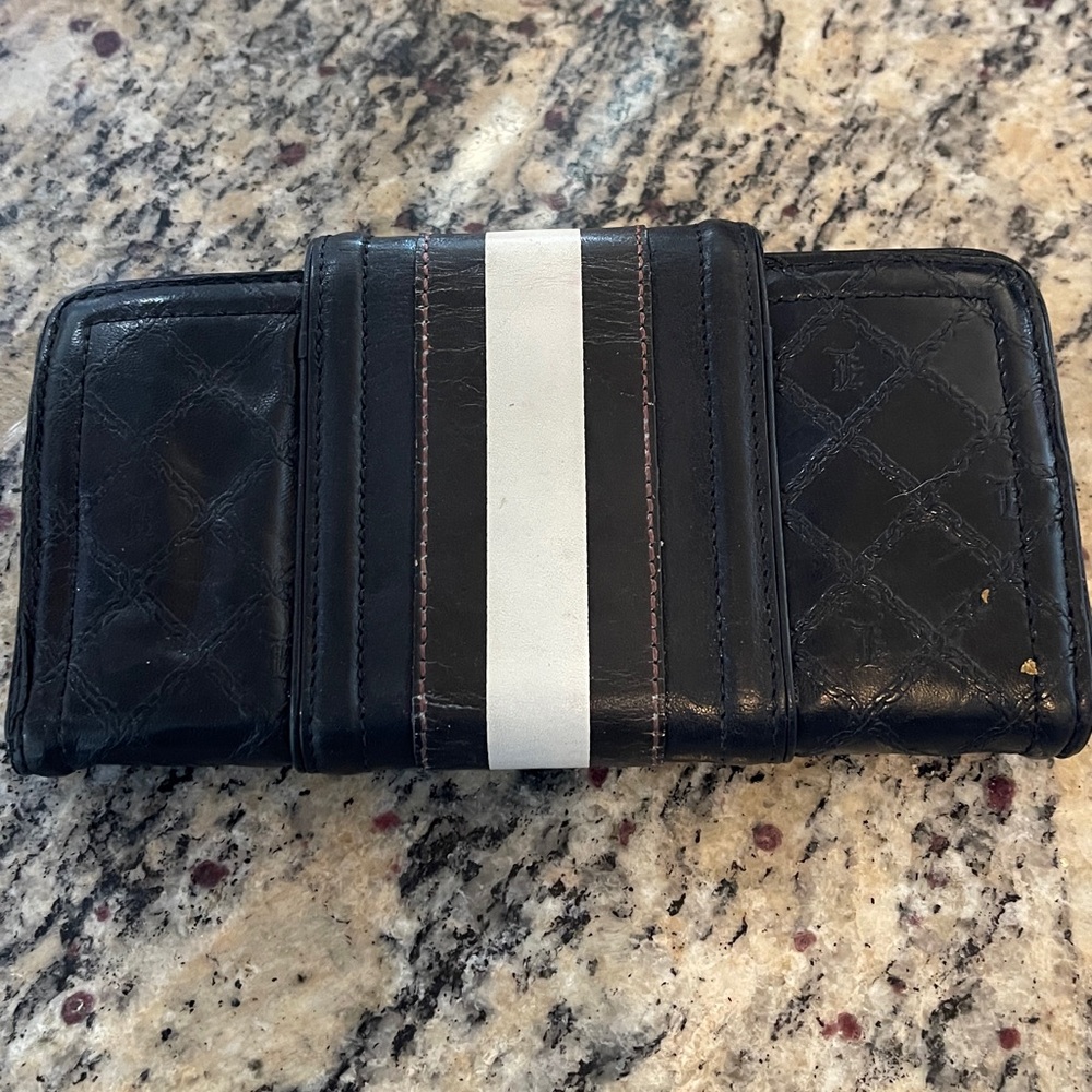 L.A.M.B. Black Leather Wallet with Gold hardware. Like New! - Picture 3 of 8